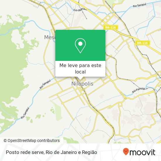 Posto rede serve mapa