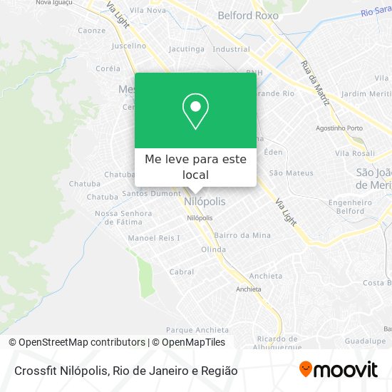 Crossfit Nilópolis mapa