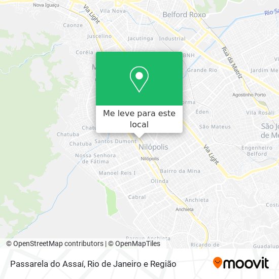 Passarela do Assaí mapa