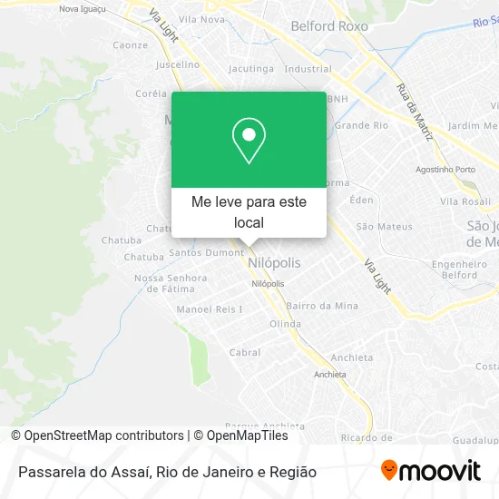 Passarela do Assaí mapa