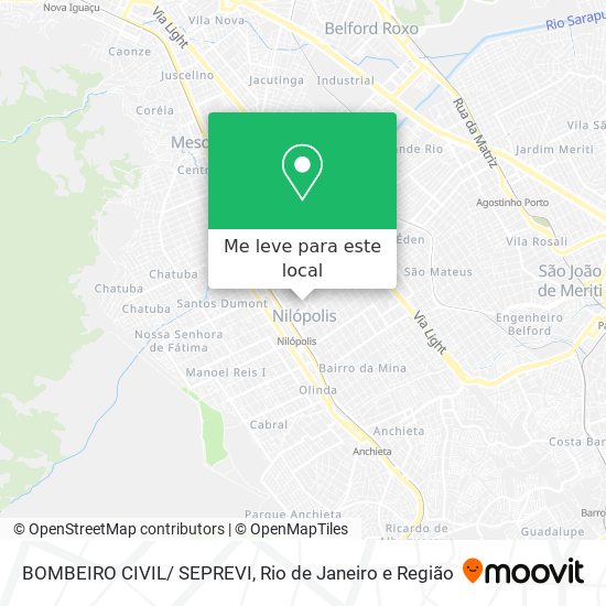 BOMBEIRO CIVIL/ SEPREVI mapa