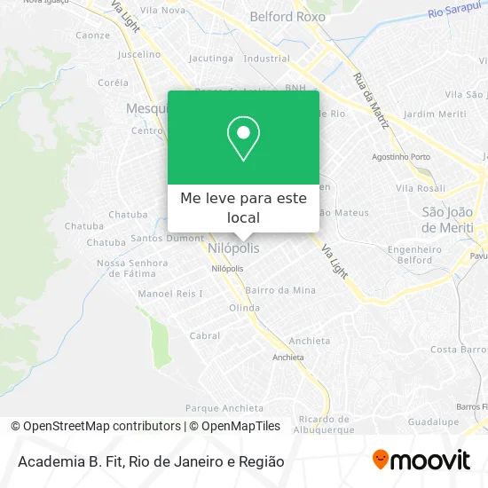 Academia B. Fit mapa