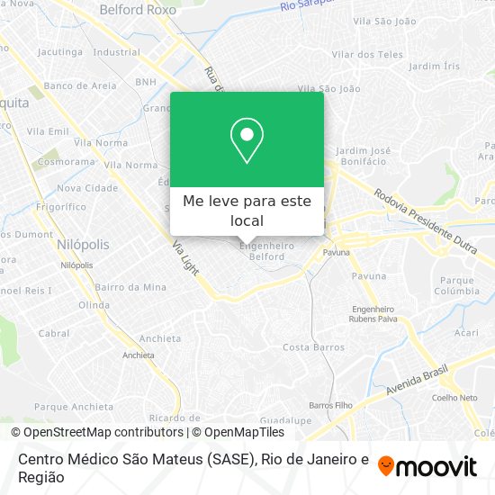 Centro Médico São Mateus (SASE) mapa