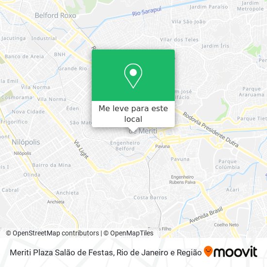 Meriti Plaza Salão de Festas mapa