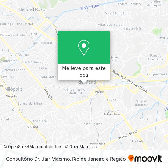 Consultório Dr. Jair Maximo mapa