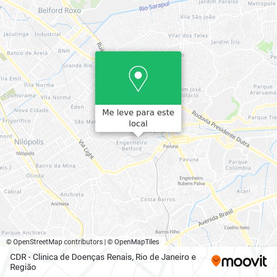 CDR - Clinica de Doenças Renais mapa
