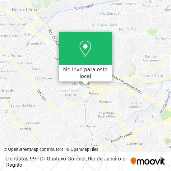 Dentistas 99 - Dr Gustavo Goldner mapa