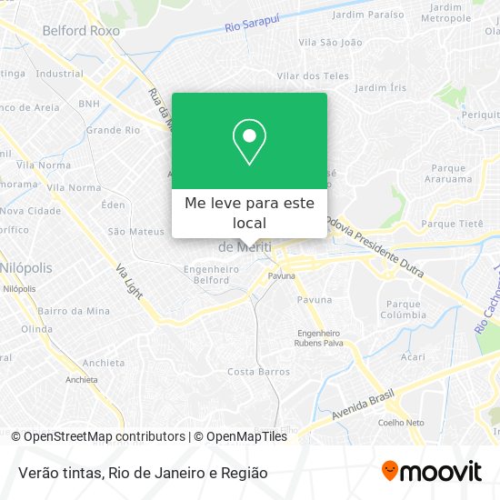 Verão tintas mapa