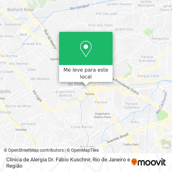 Clínica de Alergia Dr. Fábio Kuschnir mapa