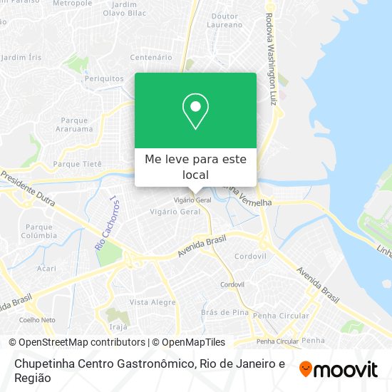 Chupetinha Centro Gastronômico mapa