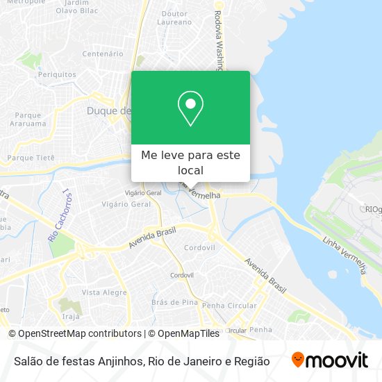 Salão de festas Anjinhos mapa