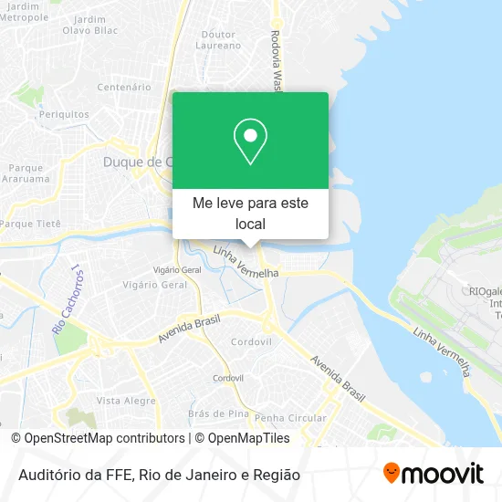Auditório da FFE mapa