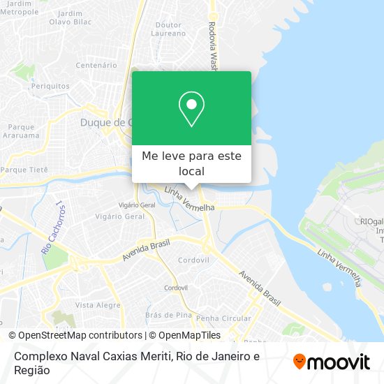 Complexo Naval Caxias Meriti mapa