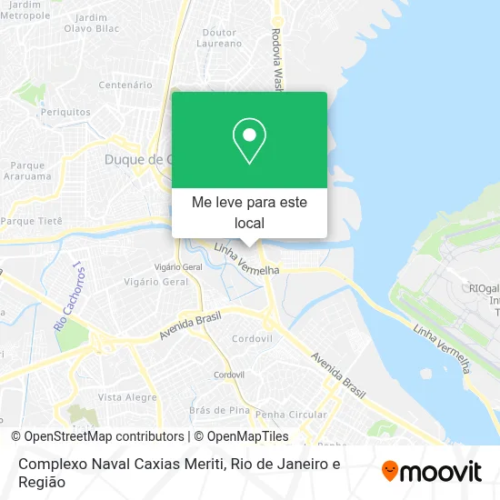 Complexo Naval Caxias Meriti mapa