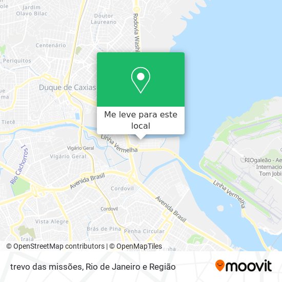 trevo das missões mapa