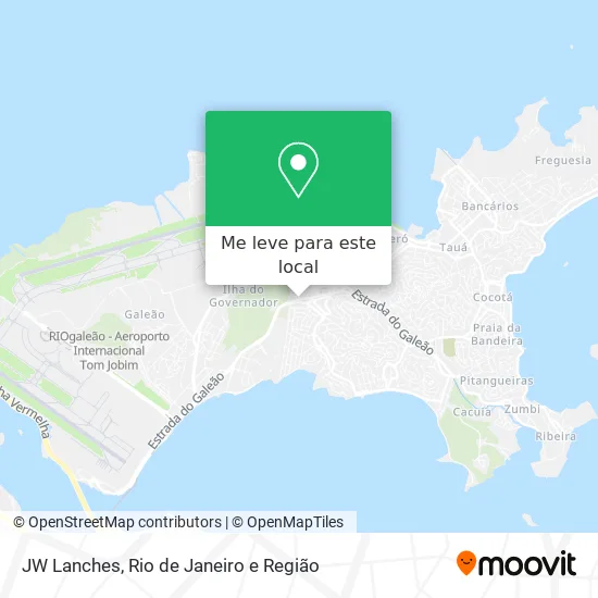 JW Lanches mapa