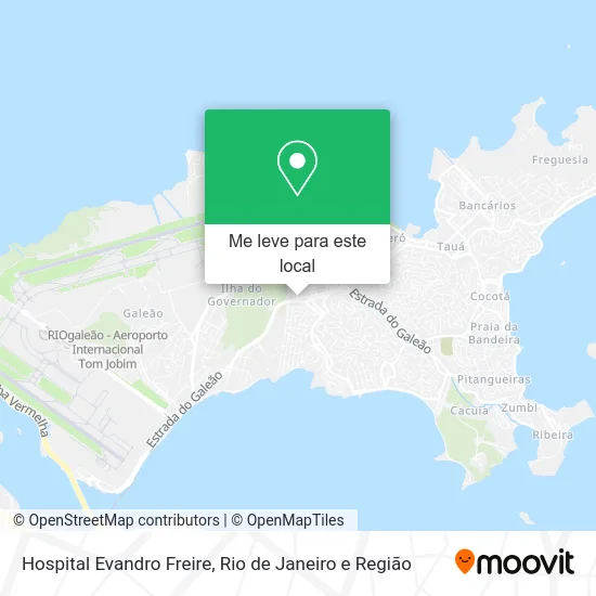 Hospital Evandro Freire mapa