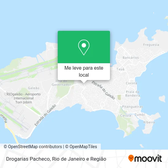 Drogarias Pacheco mapa