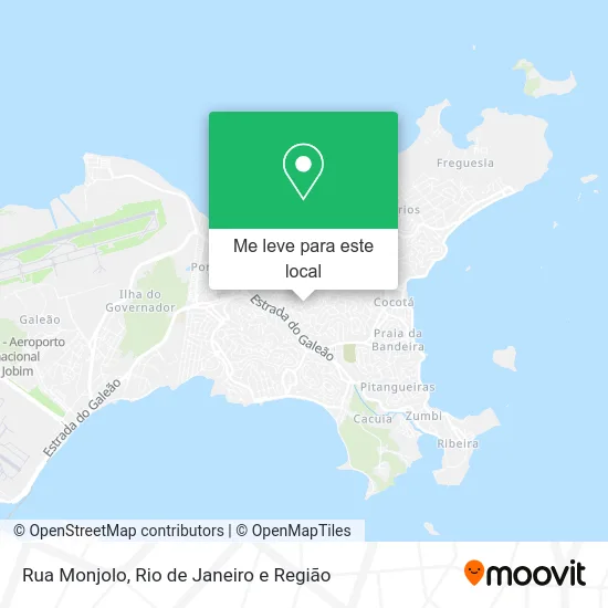 Rua Monjolo mapa