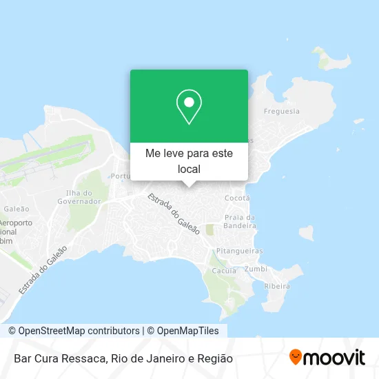 Bar Cura Ressaca mapa