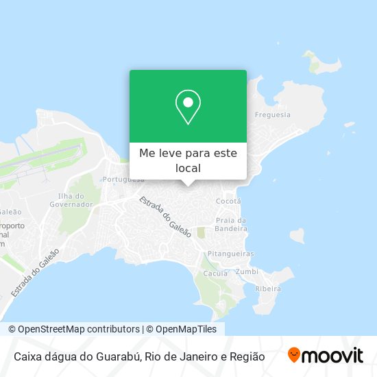 Caixa dágua do Guarabú mapa