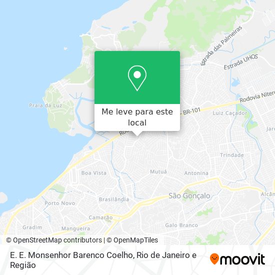 E. E. Monsenhor Barenco Coelho mapa
