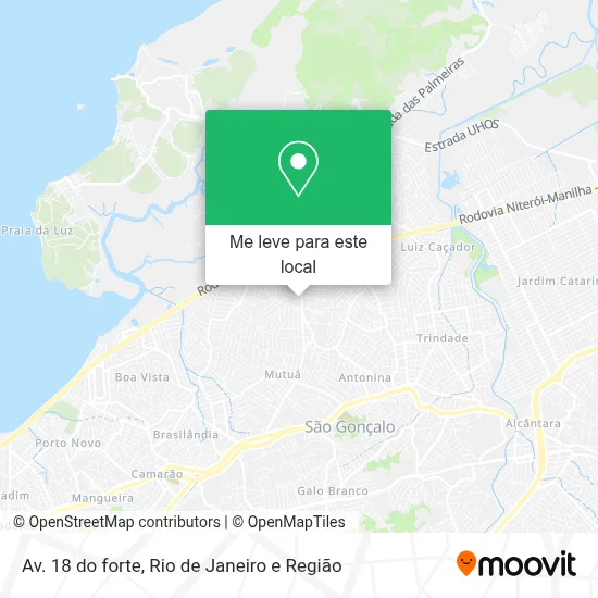 Av. 18 do forte mapa