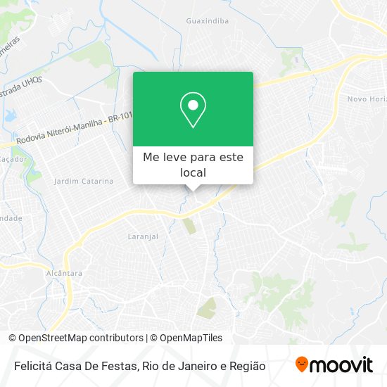 Felicitá Casa De Festas mapa