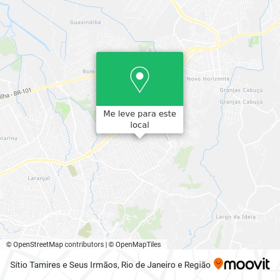 Sítio Tamires e Seus Irmãos mapa