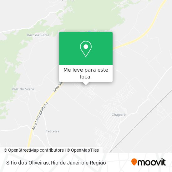 Sitio dos Oliveiras mapa