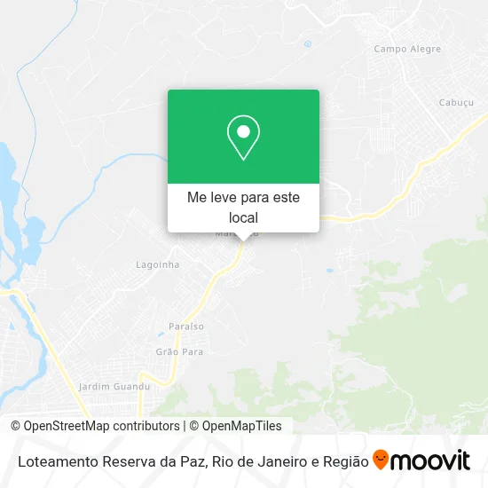 Loteamento Reserva da Paz mapa