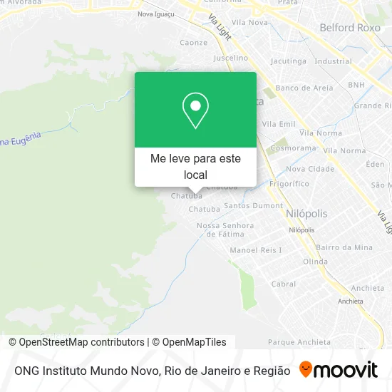 ONG Instituto Mundo Novo mapa