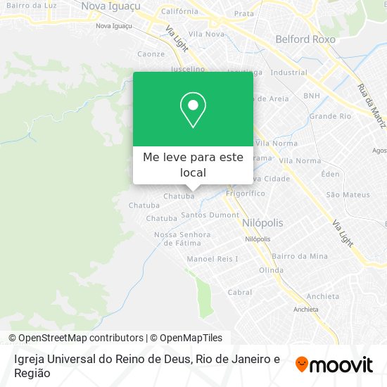 Igreja Universal do Reino de Deus mapa