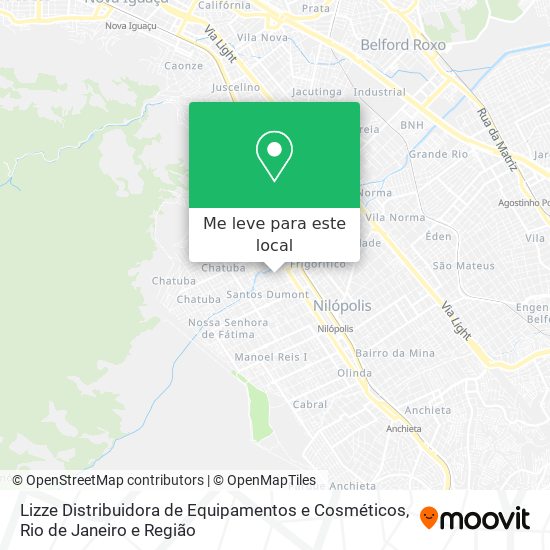 Lizze Distribuidora de Equipamentos e Cosméticos mapa