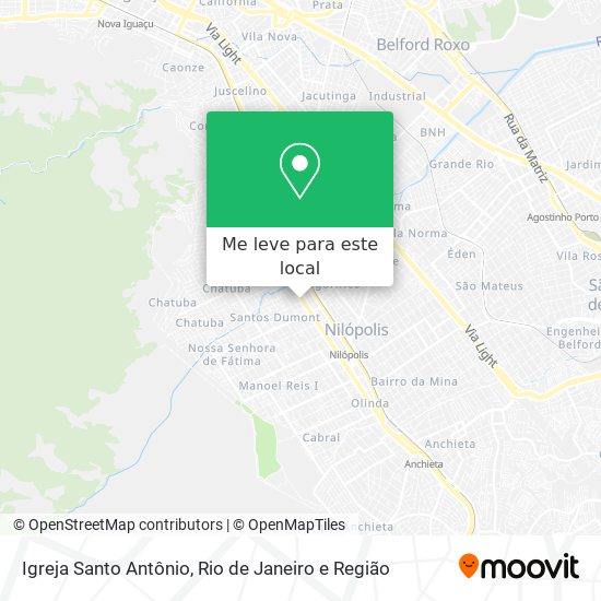 Igreja Santo Antônio mapa
