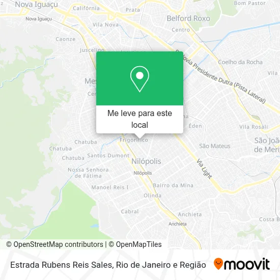 Estrada Rubens Reis Sales mapa