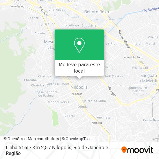 Linha 516I - Km 2,5 / Nilópolis mapa