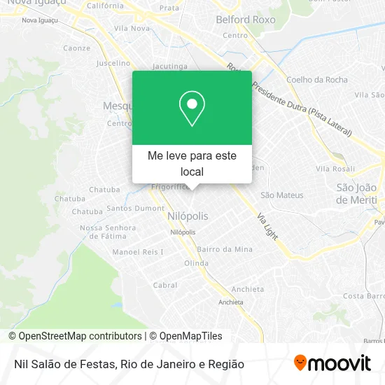 Nil Salão de Festas mapa