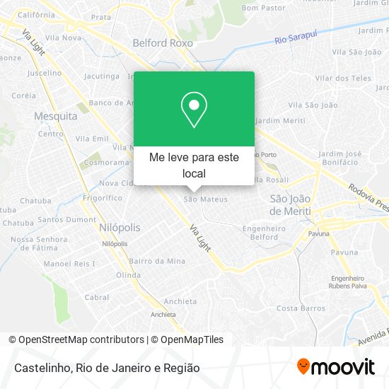 Castelinho mapa