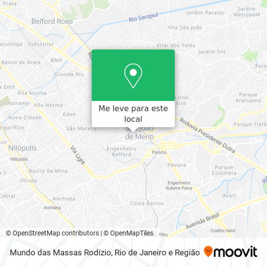 Mundo das Massas Rodízio mapa