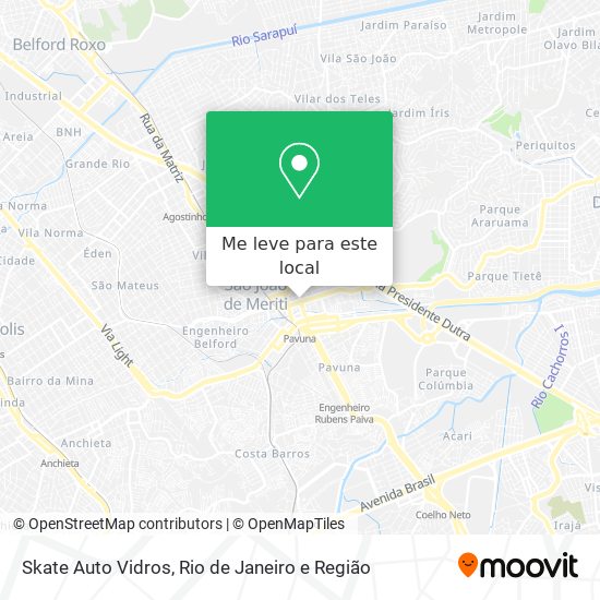 Skate Auto Vidros mapa