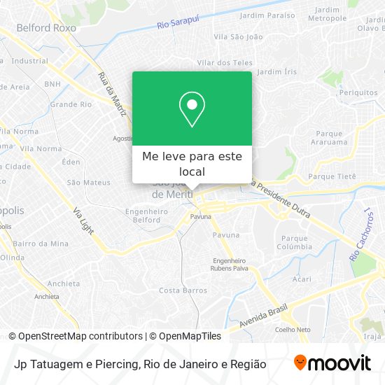 Jp Tatuagem e Piercing mapa
