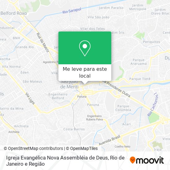 Igreja Evangélica Nova Assembléia de Deus mapa