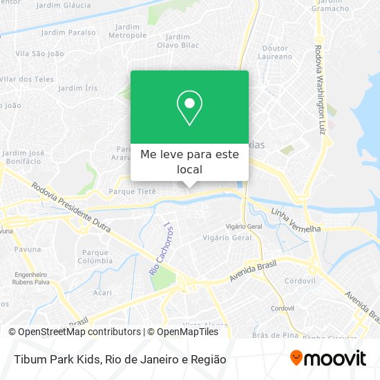Tibum Park Kids mapa