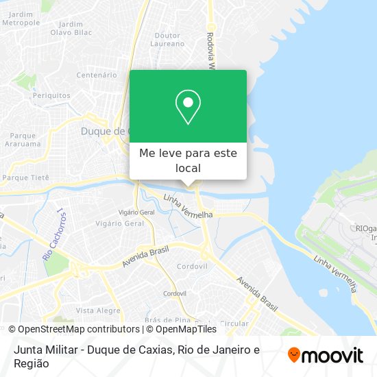 Junta Militar - Duque de Caxias mapa