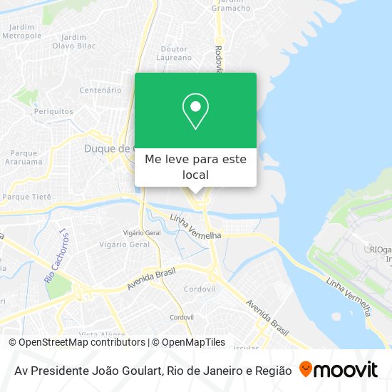 Av Presidente João Goulart mapa