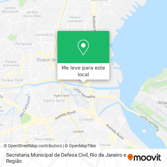 Secretaria Municipal de Defesa Civil mapa
