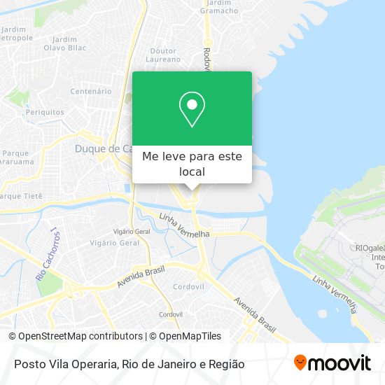 Posto Vila Operaria mapa