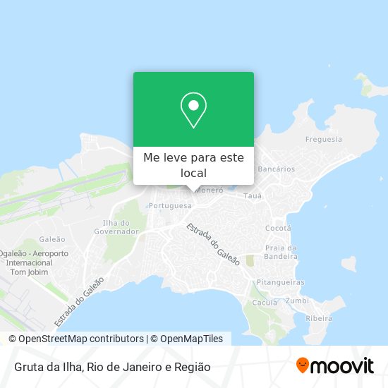 Gruta da Ilha mapa