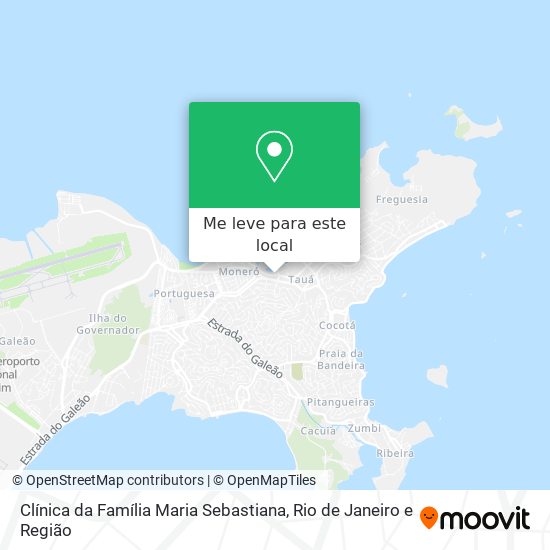 Clínica da Família Maria Sebastiana mapa